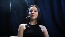 Confident Smoker – Slow Drags & Direct Eye Contact