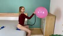 sexy overinflating pink TT17 unicorn with the footpump