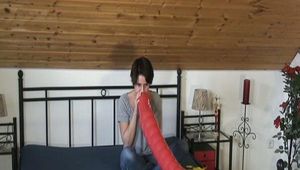 Anstrengung für Kitty