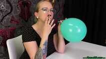 Blow2Pop red "C&A" balloon while smoking