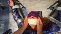 Lola Montez tied, gagged and tickeled in shiny Rainwear