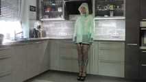 Lady Nadja and Miss Francine having some fun in Schmuddelwedda rainjackets (behind the scenes)