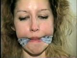 TAMARA IS MOUTH STUFFED, CLEAVE GAGGED, OTM GAGGED, HANDGAGGED & DOES LOTS OF GAG TALKING (D51-7)