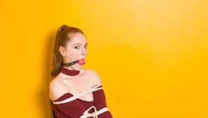 Littlestone Quinn in Office Chair bondage