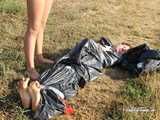 [From archive] Dana & Jenya - Trashbag racing 04