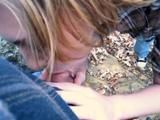 Aubrey Lee - naughty babysitter gives an outdoor blowjob - IPOD version
