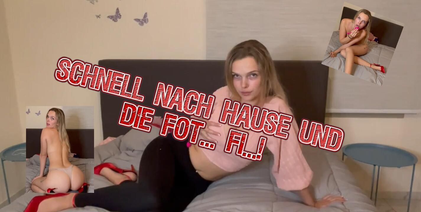 Quickly home and fuck the cunt!!!