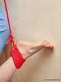 Alice Lee - Short-haired redhead's arousing experience with red rope