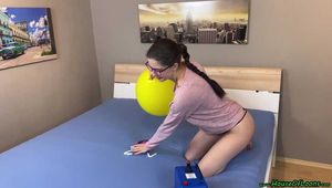 inflating and stretching four balloons and releasing the air [NonPop]