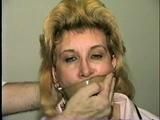 44 Yr OLD HOUSEKEEPER WRAP TAPE TIED AND GAGGED, HANDGAGGED & F0RCED TO SMELL HER STINKY SWEATY HIGH HEEL SHOE (D56-14)
