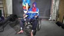 Watch Myxxxy bound and gagged in shiny nylon Rainwear with multiple gags and breath control