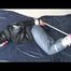 03:10 Min. video with Nina tied and gagged in a shiny nylon down jacket and shiny nylon rainpants