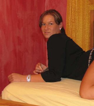 Lena the first time naked in front of the camera & Pinkshot