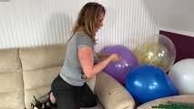 popping 20 balloons with the lighter