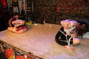 2-Girl 2-Riggers Escape with Yvette and Nadja