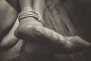 Fusssohlen in Nylons