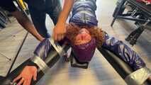 Lola Montez tied, gagged and tickeled in shiny Rainwear