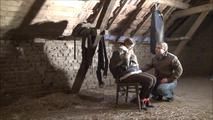 Video request Yvonne - Tied up in the attic part 2 of 5