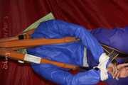 Sexy Sonja being tied and gagged with ropes and a clothgag hanging wearing a sexy rainwear combination (Pics)