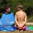 Dana & Ketrin  - Dana joins to her former captive, both are ball tied and trash bag packed