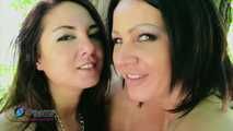 Outdoor Handjob - Four Hands - Perfect Girls And A Big Load