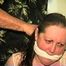 46 Yr OLD REAL ESTATE AGENT'S IS MOUTH STUFFED, CLEAVE GAGGED AND IS TIGHTLY TIED TO A CHAIR (D63-14)