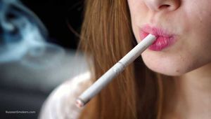 Check out the exciting close up video of Irina smoking a 120mm