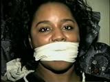 33 YEAR OLD BLACK NURSE GETS ACE BANDAGE CLEAVE & OTM WRAPPED GAGGED & HANDGAGGED (D48-14)