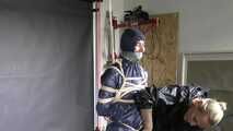 Aiyana bound, gagged and vibed by Ms. Ungeniert in shiny nylon Rainwear and she really enjoyed it!!!