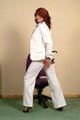 All in white