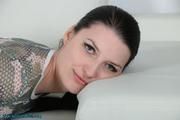 Blue hogtied