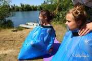 Dana & Ketrin  - both are ball packed on the river (outtakes and BTS)