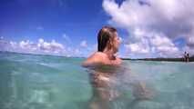 Under water - put the bikini off