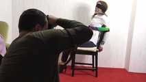 Miri toweltied in chair Photoshoot