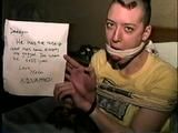PUNK GIRL MELA MAKES RANSOM CALL, WRITES KEDNAP NOTE & TRIES TO CALL FOR HELP WITH A LARGE RAG STUFFED IN HER MOUTH (D54-5)