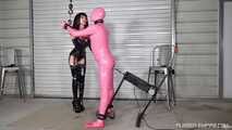  What a mean release from Chastity - Pink Gimp 4