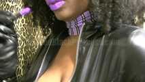 Latex Purple lips