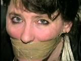 30 Yr OLD HOOKER WRAP TAPE GAGGED, BALL-TIED & TOE TIED DENISE (D26-13)