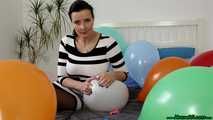 Bett voller Ballons
