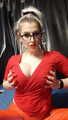 Selfie time red boob top
