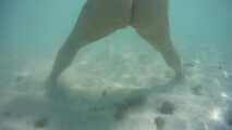 Under water - put the bikini off