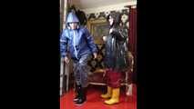 Miss Francine and Lady Nadja in AGU rainwear
