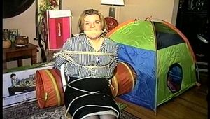 38 Yr OLD SOCIAL WORKER GETS HANDGAGGED, MOUTH STUFFED, CLEAVE GAGGED, OTM GAGGED AND TIED TO A CHAIR (D69-15)