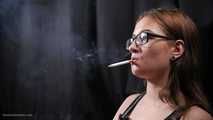 18 y.o. Lyuba is smoking 100mm cigarette  