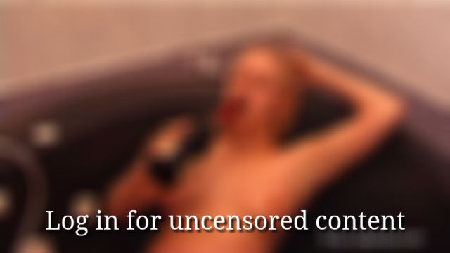 Champagne games in the hot tub
