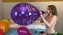 girlfriend pops your balloons while speaking in english