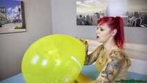Blow2Pop yellow 18inch *globos payaso*