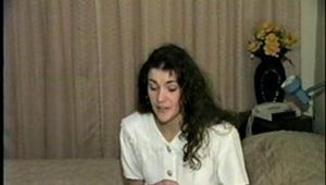 19 Yr OLD STUDENT TAPES, HANDCUFFS & GAGS HERSELF (D18-16)