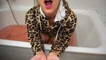 Wet wild cat