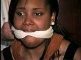 18 Yr OLD BLACK COLLEGE STUDENT WAKES UP CLEAVE GAGGED, BAREFOOT & TIGHTLY TIED TO A CHAIR (D53-6)